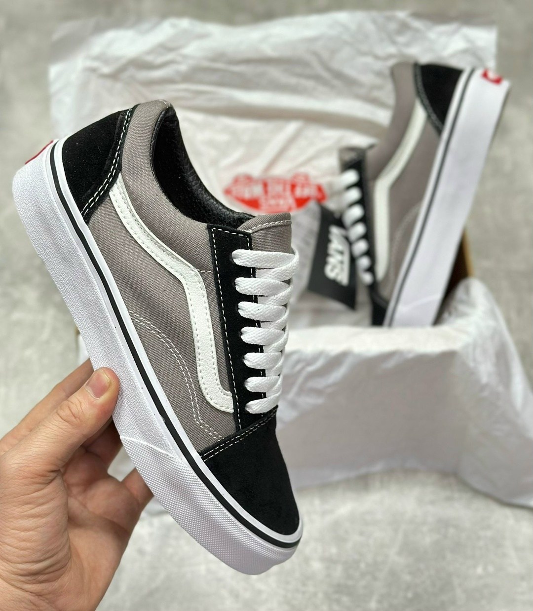 ,кеды ванс оригинал,ванс олд скул серые,vans old skool black,серые вансы