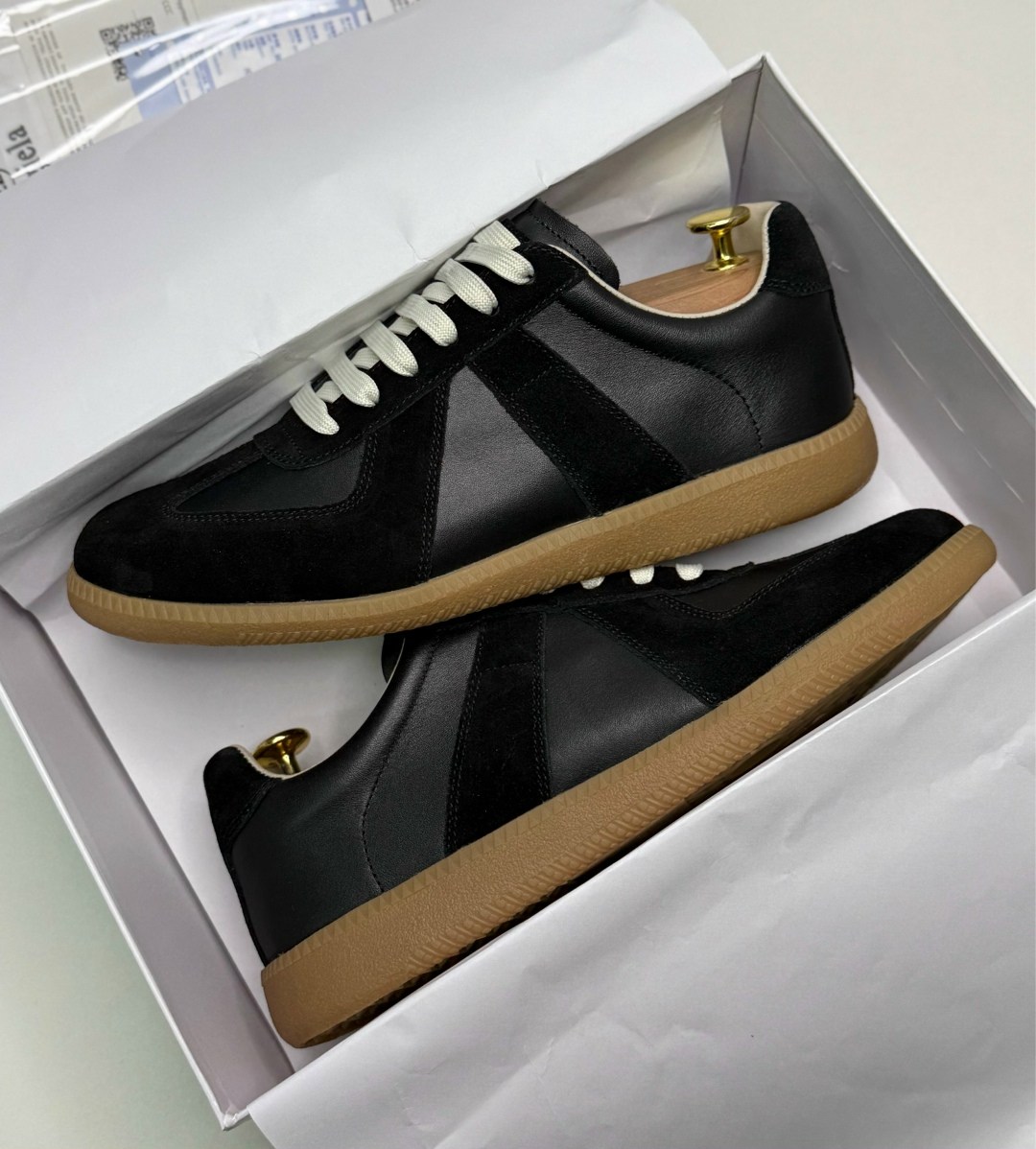 кроссовки кожаные maison margiela replica черный,кроссовки maison margiela replica,кроссовки maison margiela,,maison margiela replica кеды