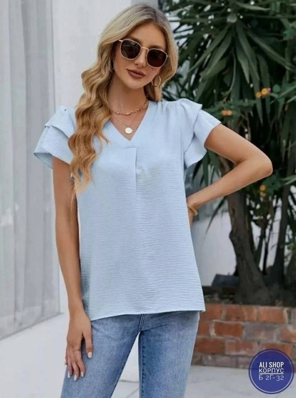 летняя блузка,модная блузка,блузка женская,блузка с коротким рукавом рюши amemerci,блузка с коротким рукавом рюши