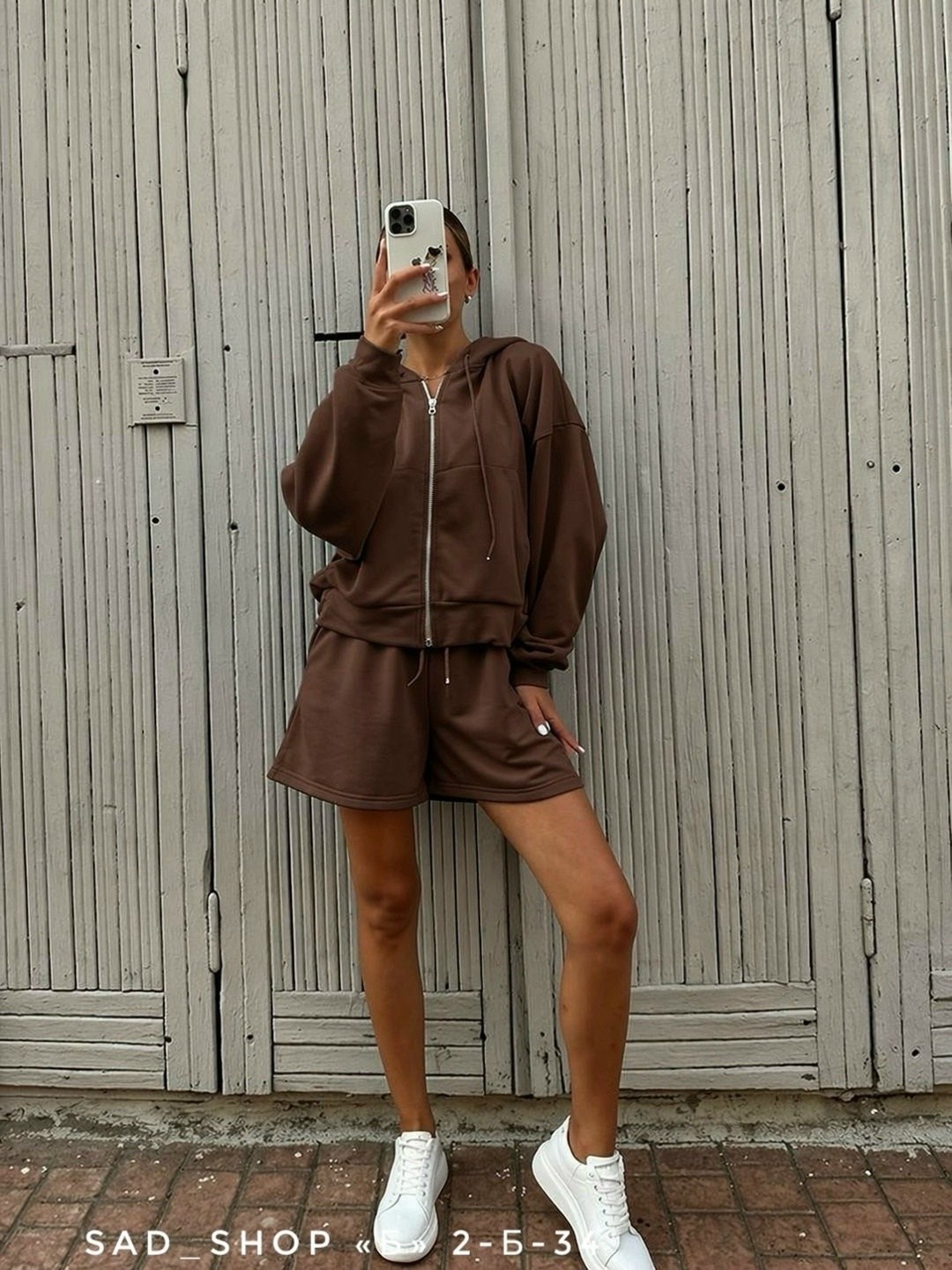 женский костюм худи шорты серый серий меланж,спортивные костюм с шортами,спортивный костюм,одежда толстовка,толстовка женская