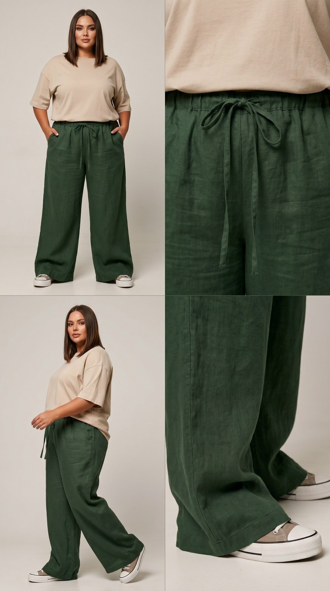 брюки льняные,красные брюки палаццо,брюки с широкими штанинами,широкие брюки,брюки женские