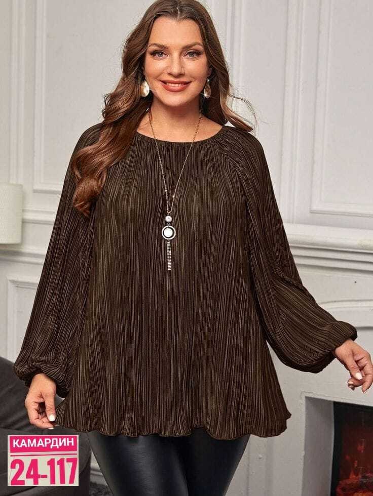 блузка для полных,плиссированная блузка,блузка женская,женская кофта,стильная блузка