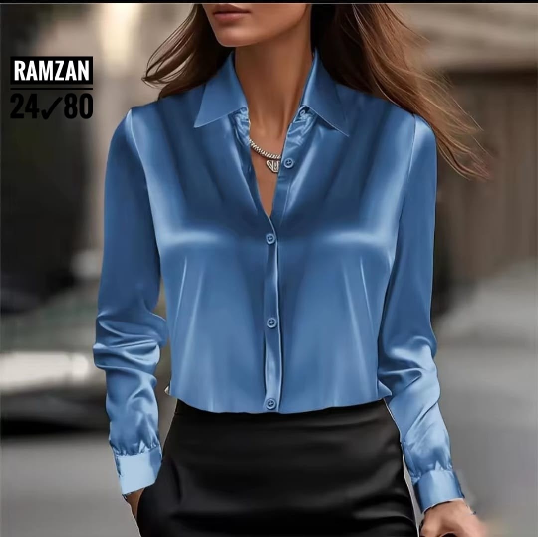блузка женская мода однотонная атласная шелковая рубашка с длинными рукавами,элегантная женская блузка,блузка женская,блузка женская мода однотонная атласная шелковая,женская атласная рубашка с длинны