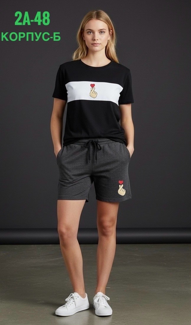 шорты женские,повседневный костюм,одежда для женщин,комплект одежды женские,