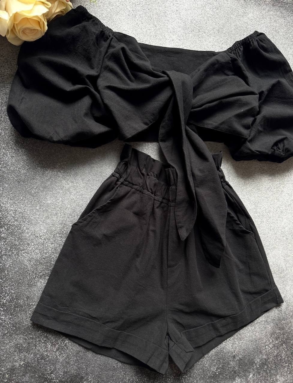 топ ,одежда стильная,повседневные шорты,костюм шортами