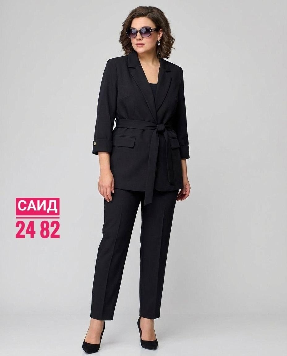 костюм брючный vilena 1094 черный,костюм брючный vilena 1018 черный,брючный костюм iva 1458 черный,черный брючный костюм,костюм брючный 1390 черный асолия