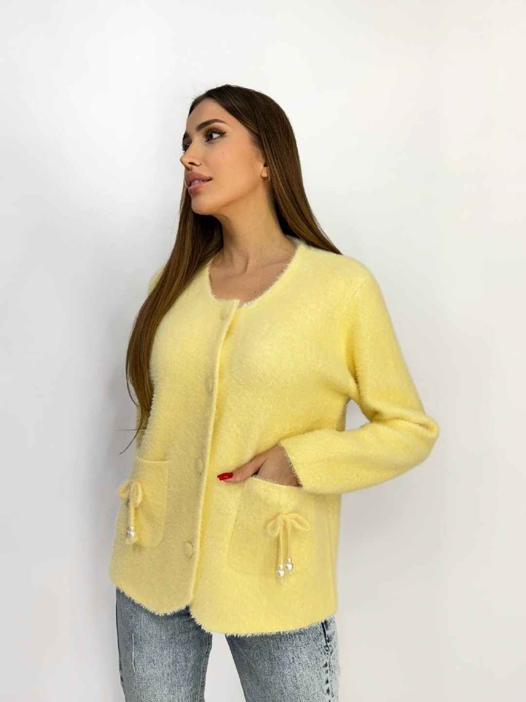 кофта кардиган,вязаные кардиганы,женская кофта,желтый кардиган,кардиган