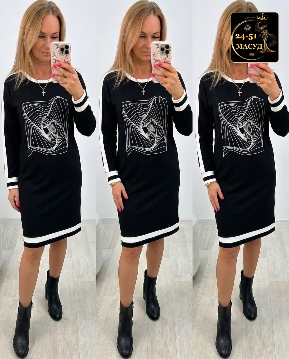 женское платье,стильное платье,платье трикотажное,платье,платье черное