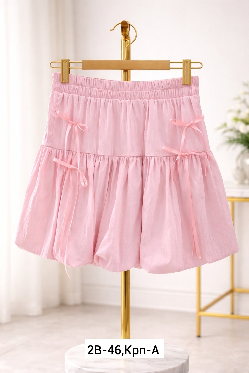 юбка с оборками,юбка розовая,юбка с бантом,юбка для девочек,hugme cotton pink ruffles bow lolita skirt