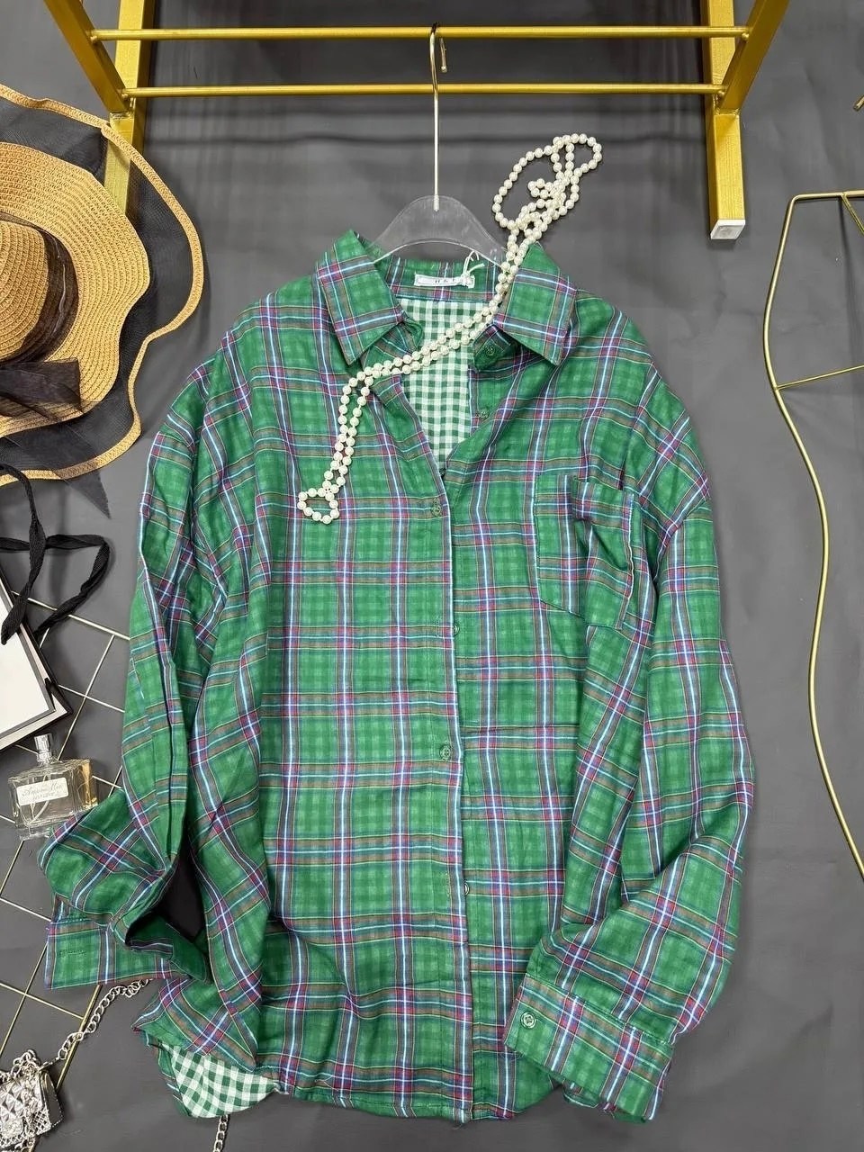 рубашка хлопок,рубашка в клетку женская,рубашка в клетку,клетчатая рубашка,рубашка женская 7007 "клетка № 4"