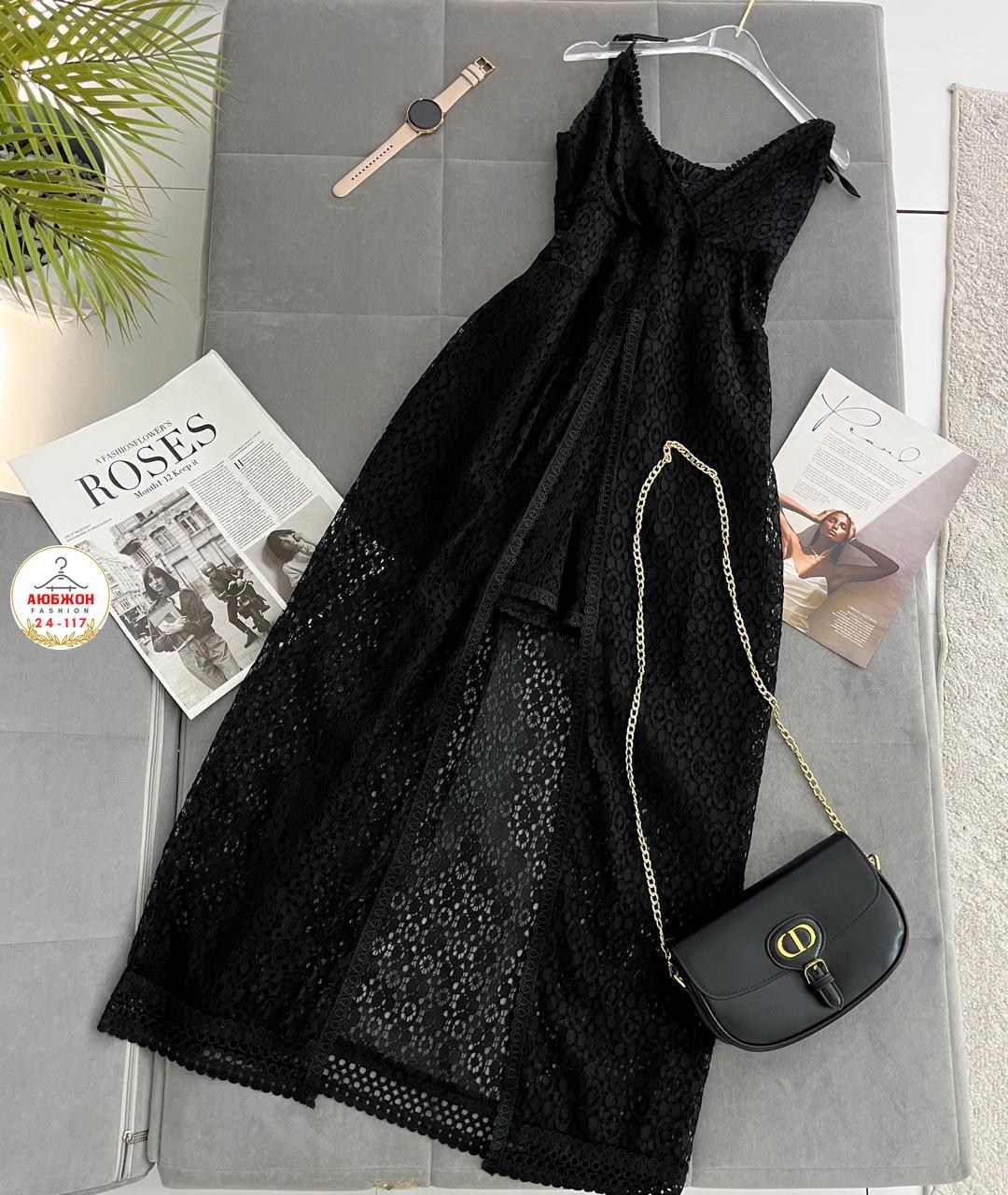 кружевное платье,платье,платье на бретелях,платье черное,кружевной сарафан