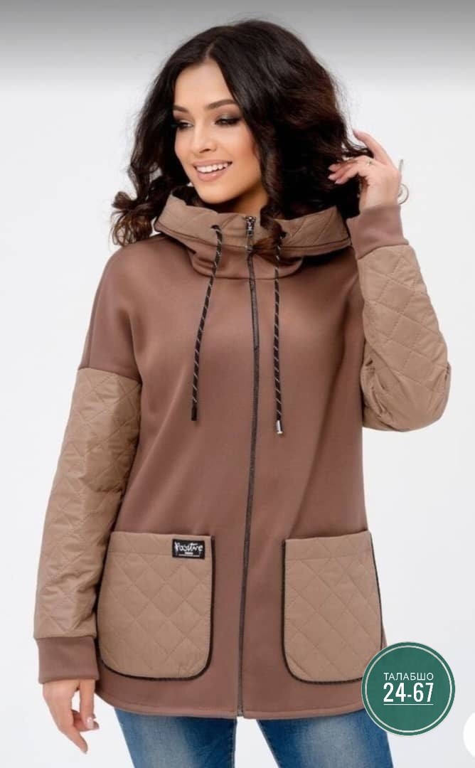 куртка жакет,демисезонная куртка,комбинированная куртка,куртка женская,жакет трикотажный