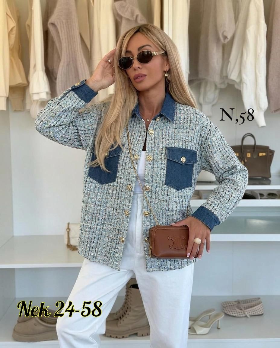 повседневная куртка,джинсовая куртка,пальто в клетку,женская джинсовая куртка,жакет твидовый