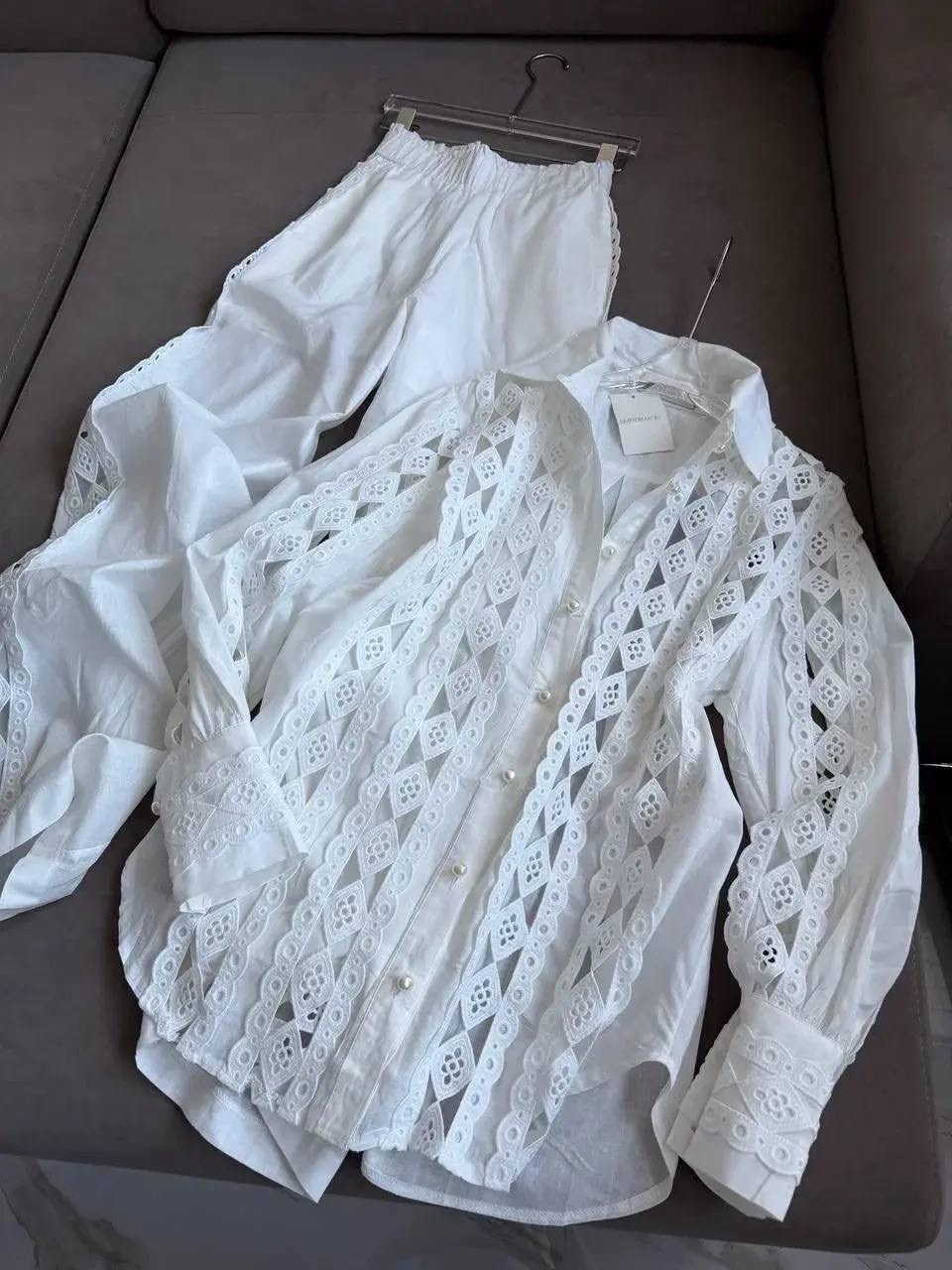 блузка с кружевами,комплект костюм,кружевная рубашка,блузка винтажная,повседневная блуза