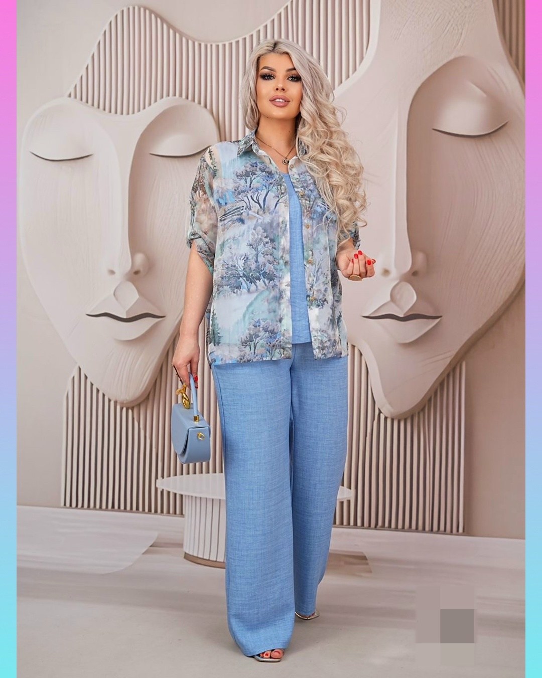 костюм с брюками,женская блузка,одежда для женщин,летние брючные костюмы женские 2026,костюм летний брючный двойка
