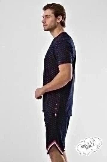пижама мужская,пижама мужская с шортами,пижама мужская хлопок,мужская домашняя одежда,пижама мужская cornette 318-34