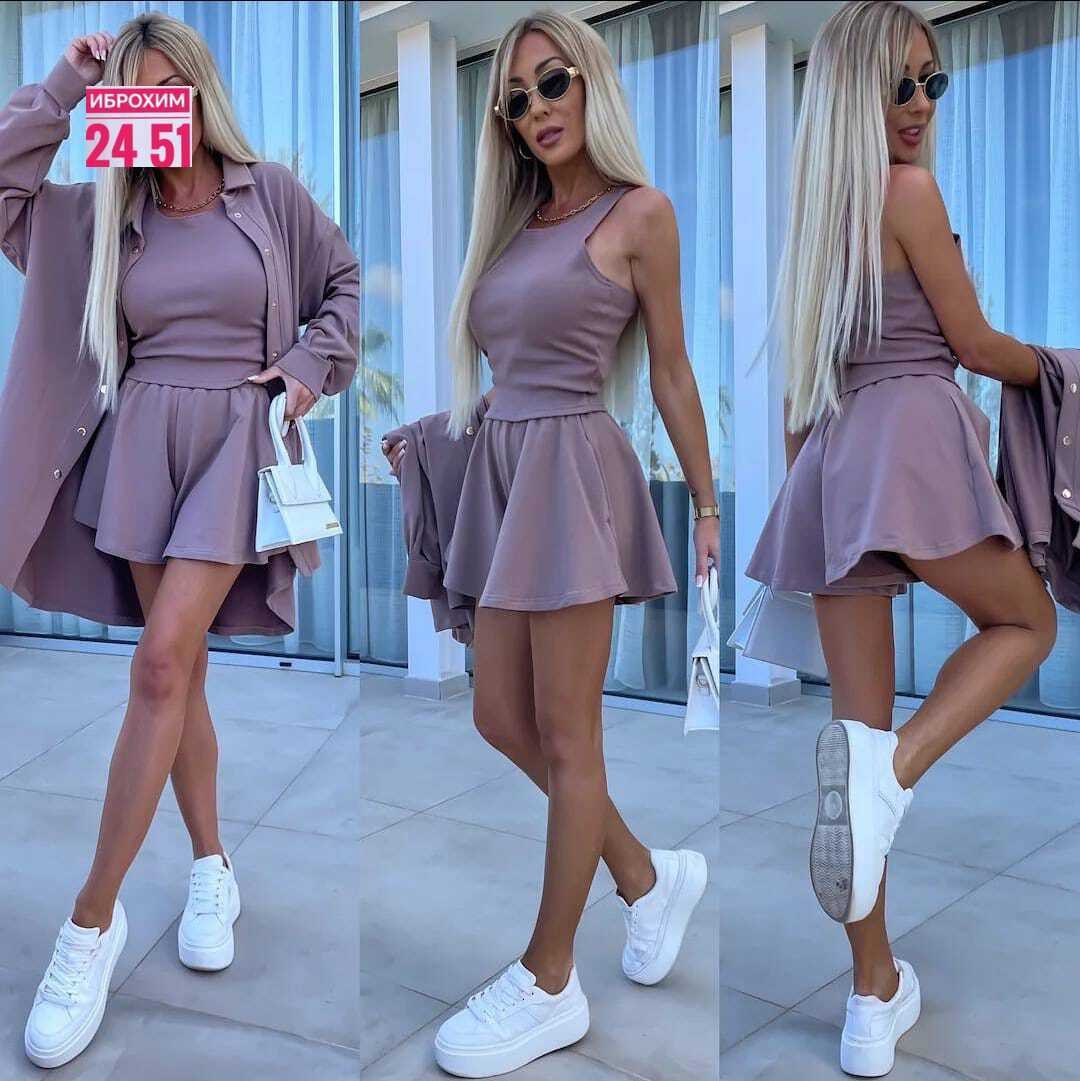 костюм женский тройка,женский костюм с шортами,костюм женский,костюм женский летний,одежда комплект