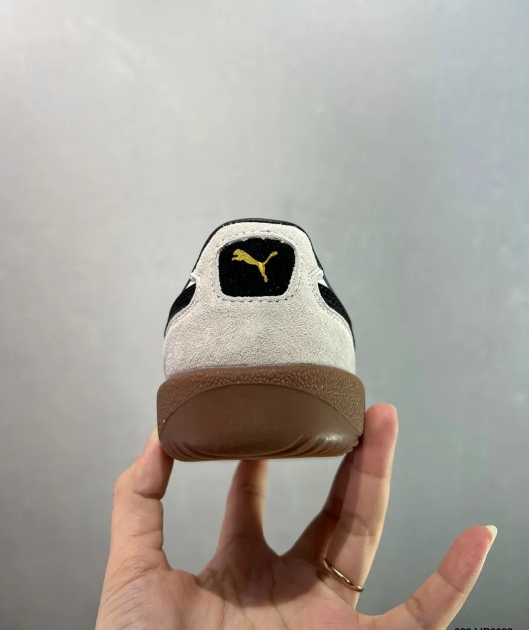 кроссовки puma,кроссовки puma palermo,кеды мужские puma palermo lth puma white/vapor gray/gum,puma низкие кроссовки 'palermo' белый,