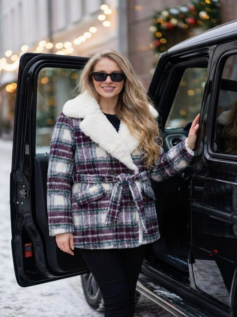 пальто зимнее,пальто модное,пальто в клетку,пальто женское,полупальто из