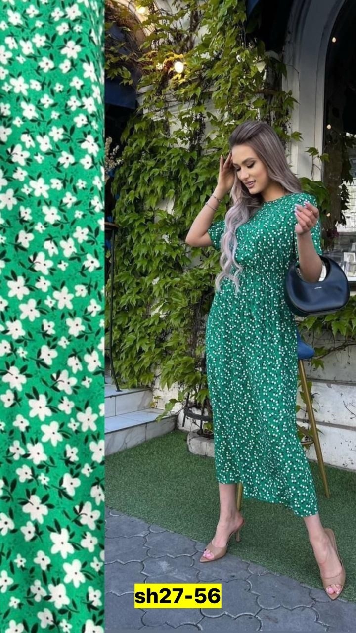 женская платья,штапель платье,платья,летнее женское платье,платье миди летнее