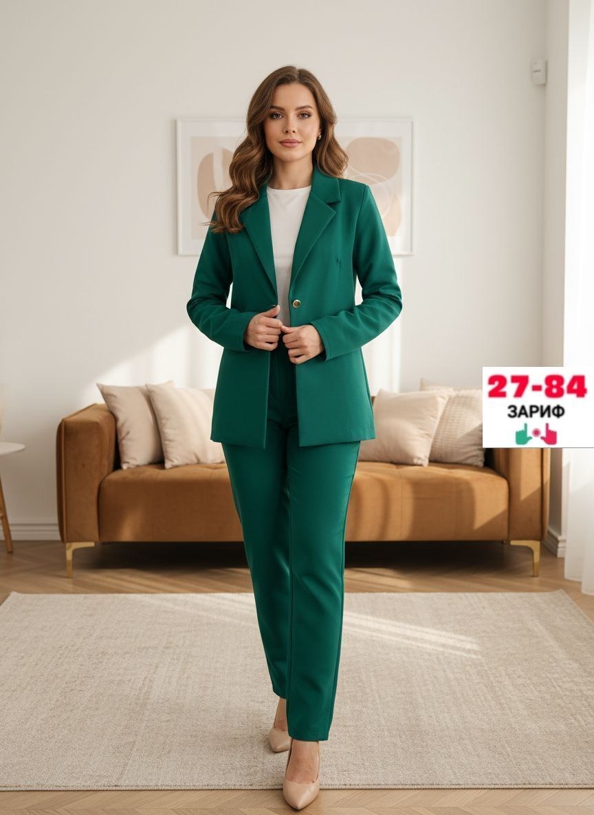 костюм брючный женский юрс,брючный костюм,костюм брючный женский летний деловой классический tm belezza,зеленый классический костюм женский,белорусские женские брючные костюмы