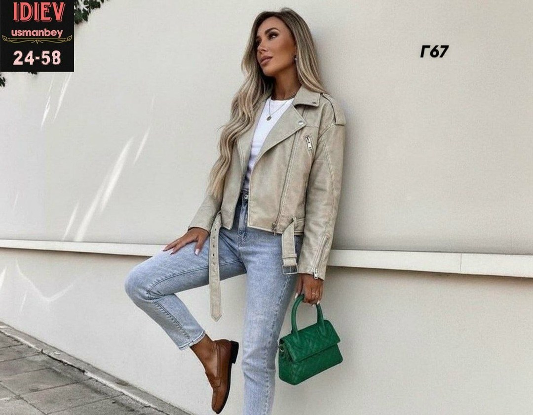 куртка стильная,кожаная женская куртка-косуха в молочном цвете,куртка женская,куртка косуха женская,стильная куртка из экокожи