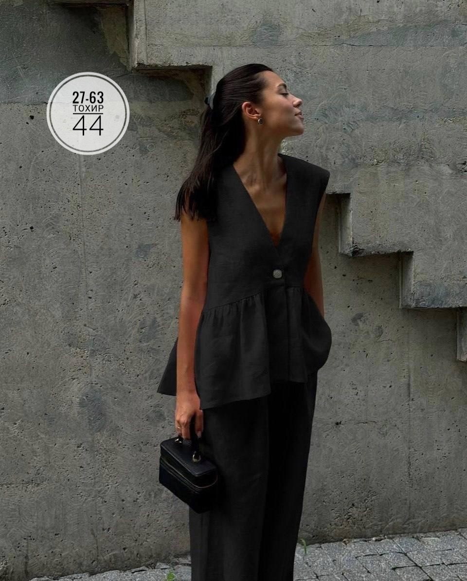 костюм женский с жилеткой,костюм женский летний,костюм льняной летний,стильные костюмы,летние костюмы