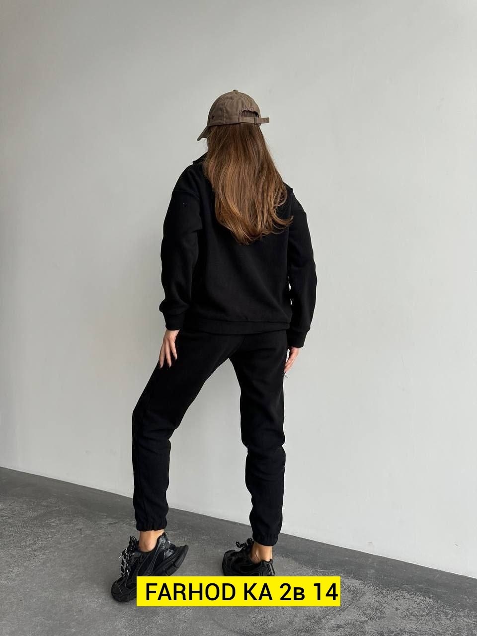 костюм женский на флисе,cпортивный костюм женский на флисе,черный спортивный костюм женский на флисе,костюм на флисе,костюм спортивный женский