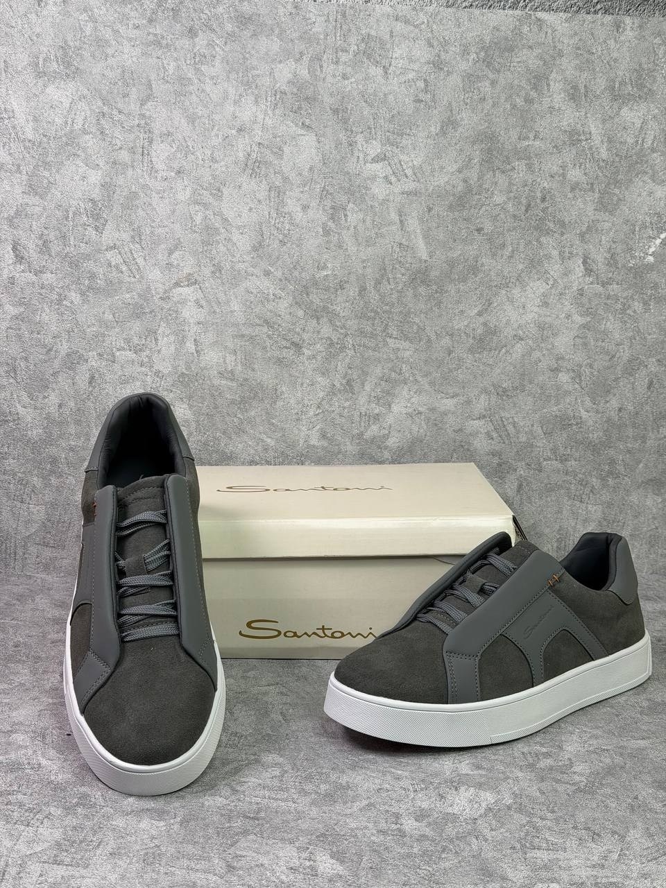 кеды мужские,,кеды santoni серый,кроссовки замшевые,кроссовки santoni