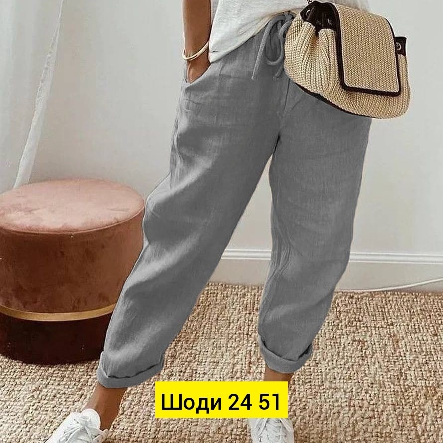 штаны лен,женские брюки,женские повседневные брюки из хлопка,брюки свободные,женские повседневные брюки
