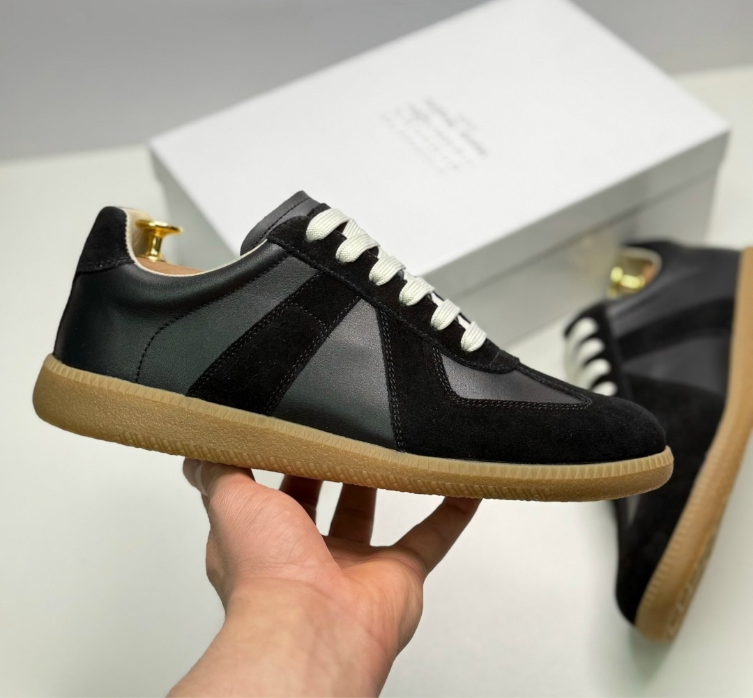 кроссовки кожаные maison margiela replica черный,кроссовки maison margiela replica,кроссовки maison margiela,,maison margiela replica кеды