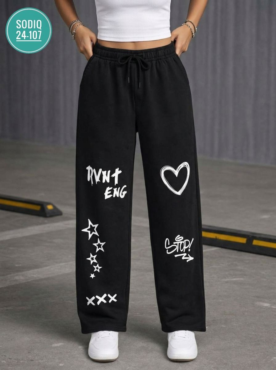 спортивные брюки,брюки спортивные женские в стиле хип-хоп,брюки спортивные женские,спортивные брюки с принтом,спортивные штаны