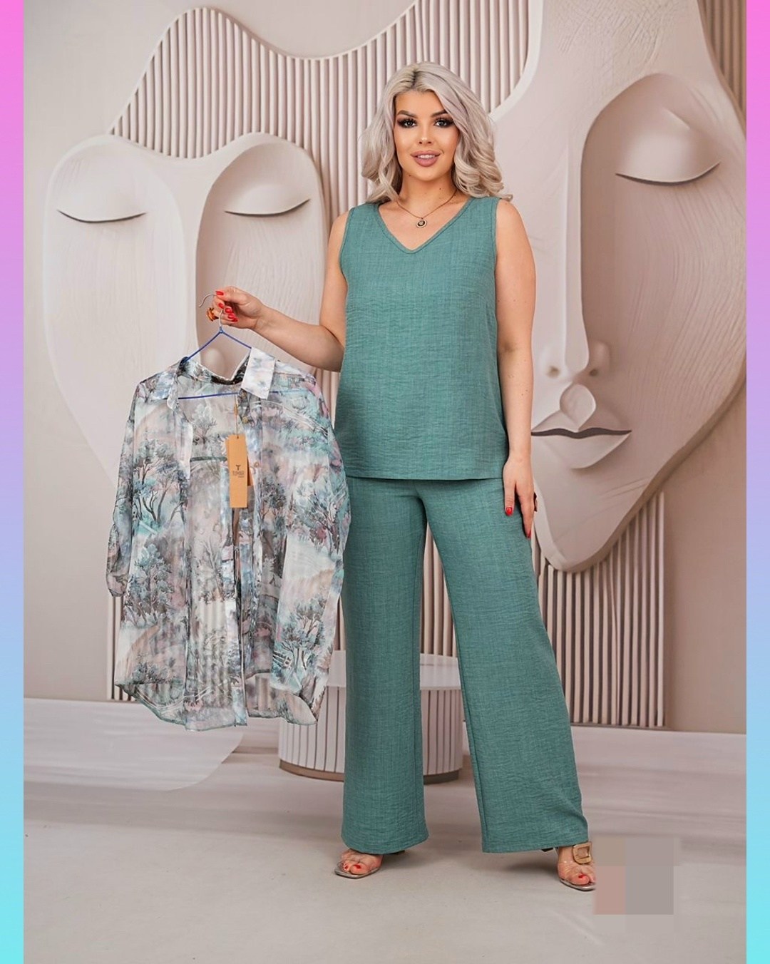 костюм с брюками,женская блузка,одежда для женщин,летние брючные костюмы женские 2026,костюм летний брючный двойка