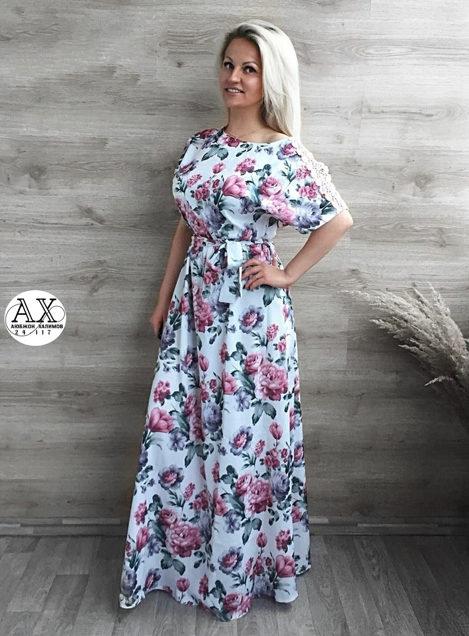длинные летние платья ,летние платья в пол,платье длинное летнее,летние платья из штапеля,цветастое платье