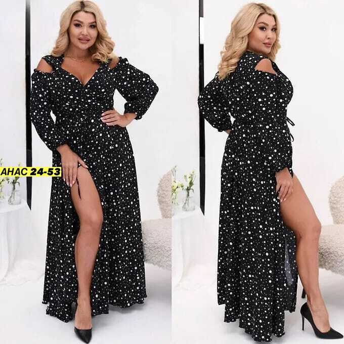 платье женской летнее,платья большие размеры,женское платье в горошек,стильное платье,женские длинные платья