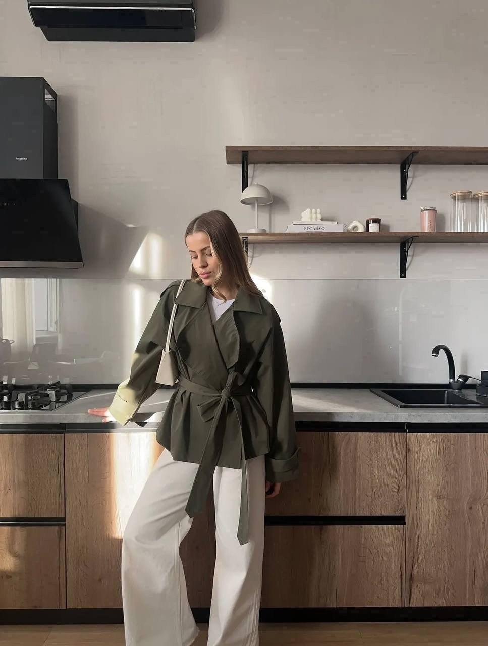 короткий тренч,повседневная куртка,тренч с поясом,тренч,тренч женский