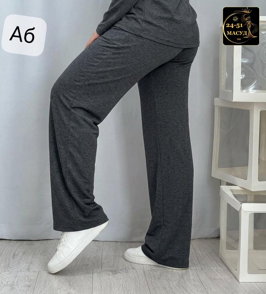 брюки женские из милано палаццо темно-серый,женские брюки,брюки женские палаццо,брюки плотные,трикотажные брюки