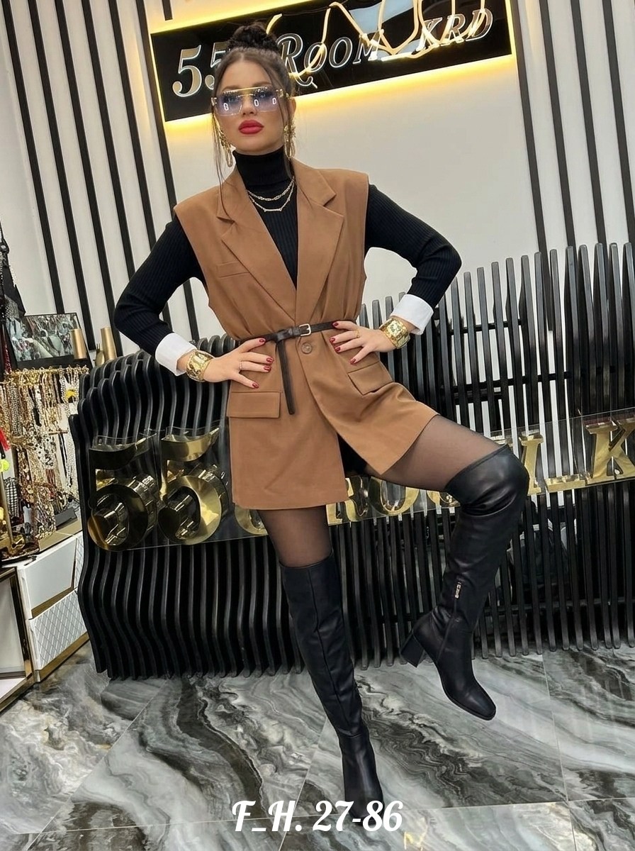 женский костюм,,женская жилетка,жилет удлиненный