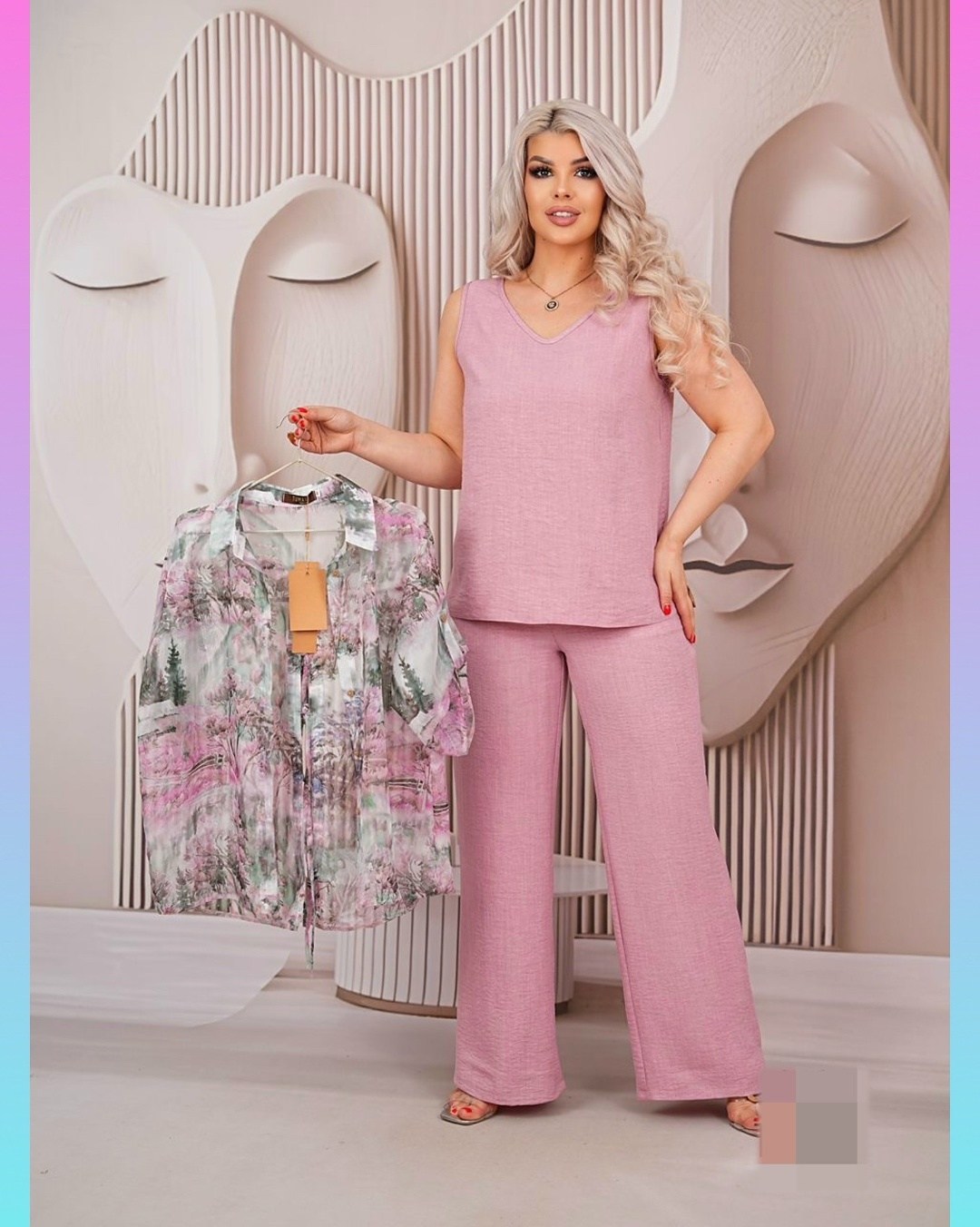 костюм с брюками,женская блузка,одежда для женщин,летние брючные костюмы женские 2026,костюм летний брючный двойка