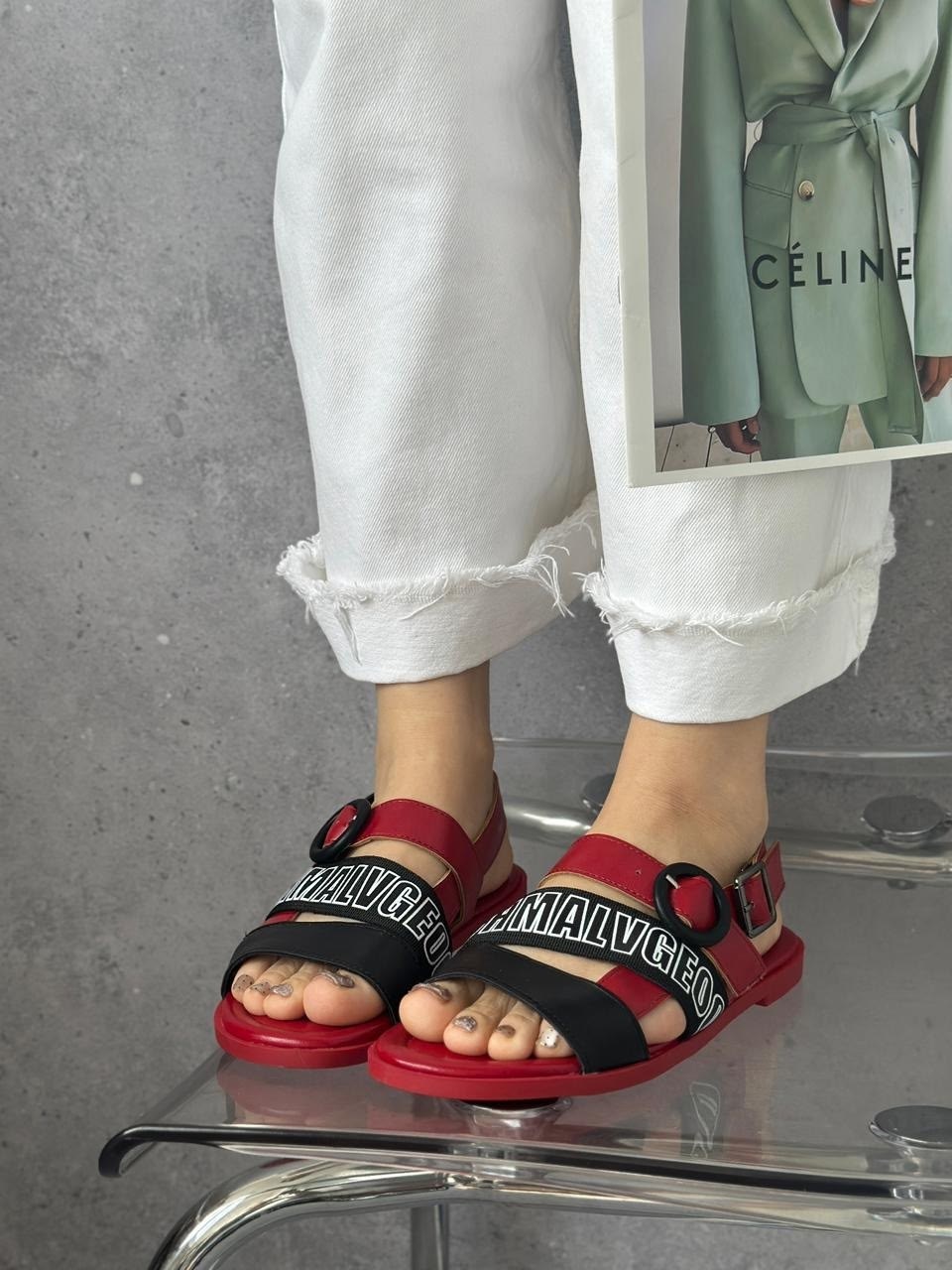 ,женские босоножки,босоножки спортивные,красные босоножки,сандалии