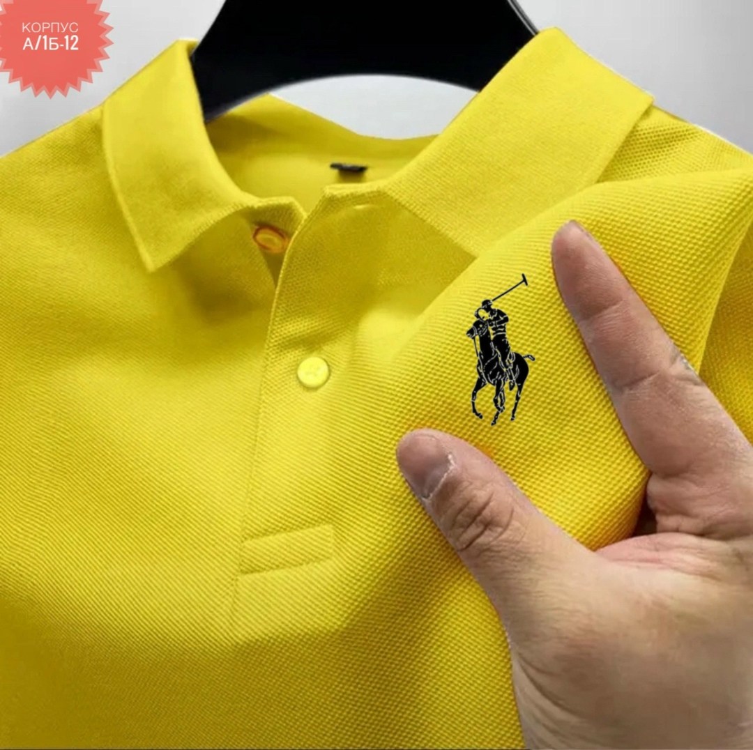мужская рубашка поло,мужская рубашка поло с короткими рукавами,polo ralph lauren поло,футболки мужские,желтая рубашка