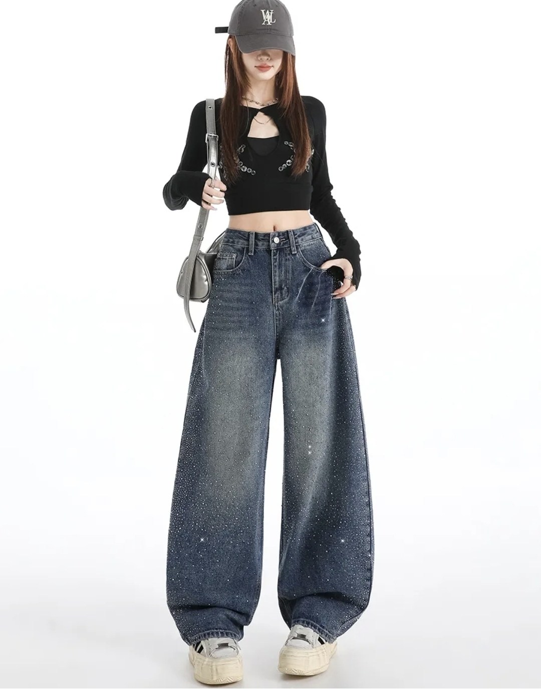 женские синие мешковатые джинсы y2k в стиле харадзюку,женские джинсы в стиле харадзюку синие мешковатые джинсовые брюки в корейском стиле,широкие джинсы,женские джинсы с высокой талией,женские широкие