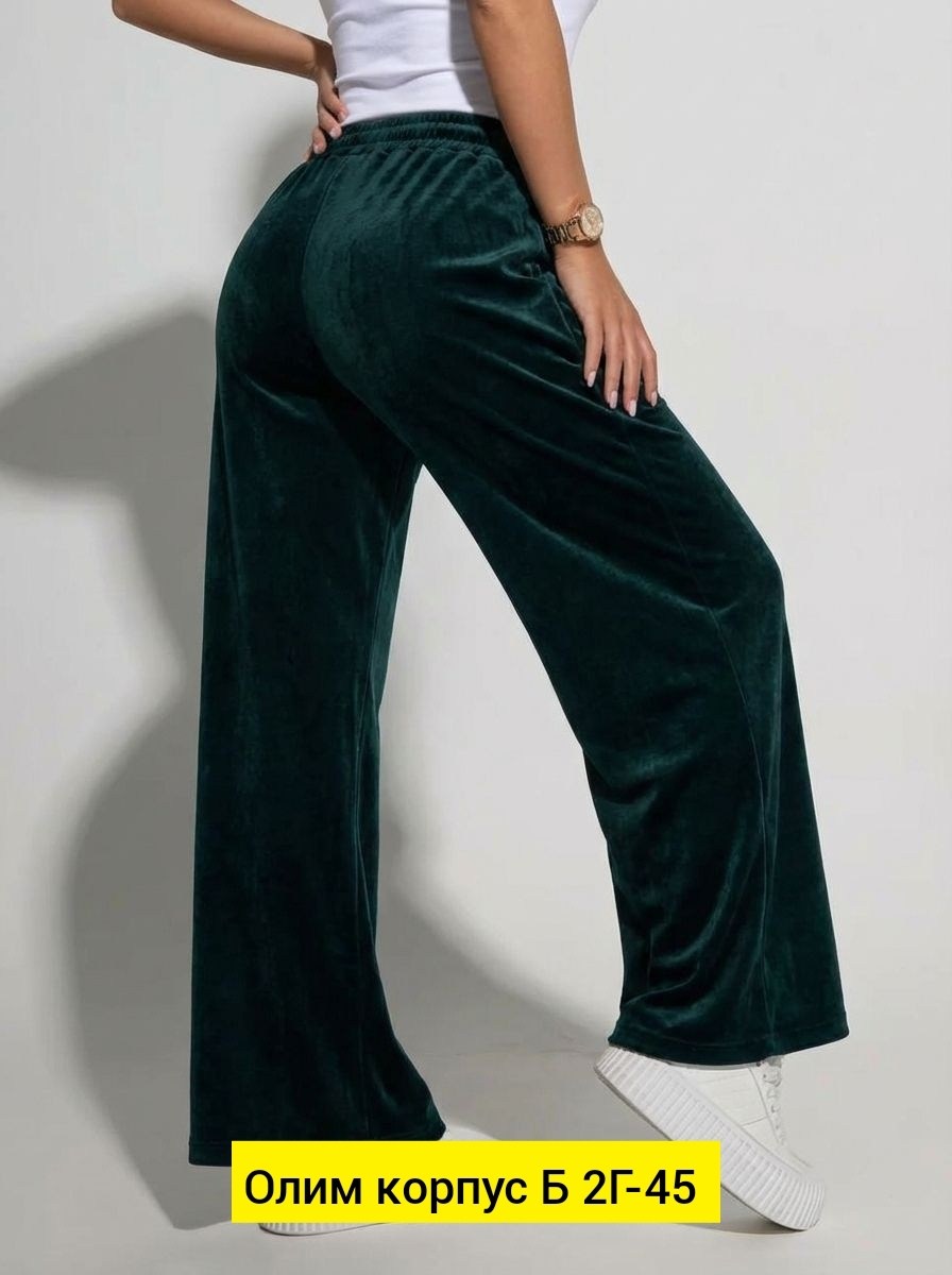брюки широкие велюровые с высокой посадкой banvanshop,брюки велюровые широкие с высокой посадкой,брюки велюр,вельветовые брюки палаццо с начесом s-style,широкие велюровые брюки палаццо s-style 2043139