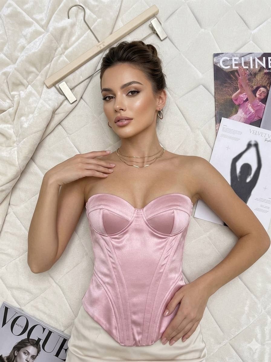 корсет женский,корсет,топ корсет,атласный корсет,корсет бюстье