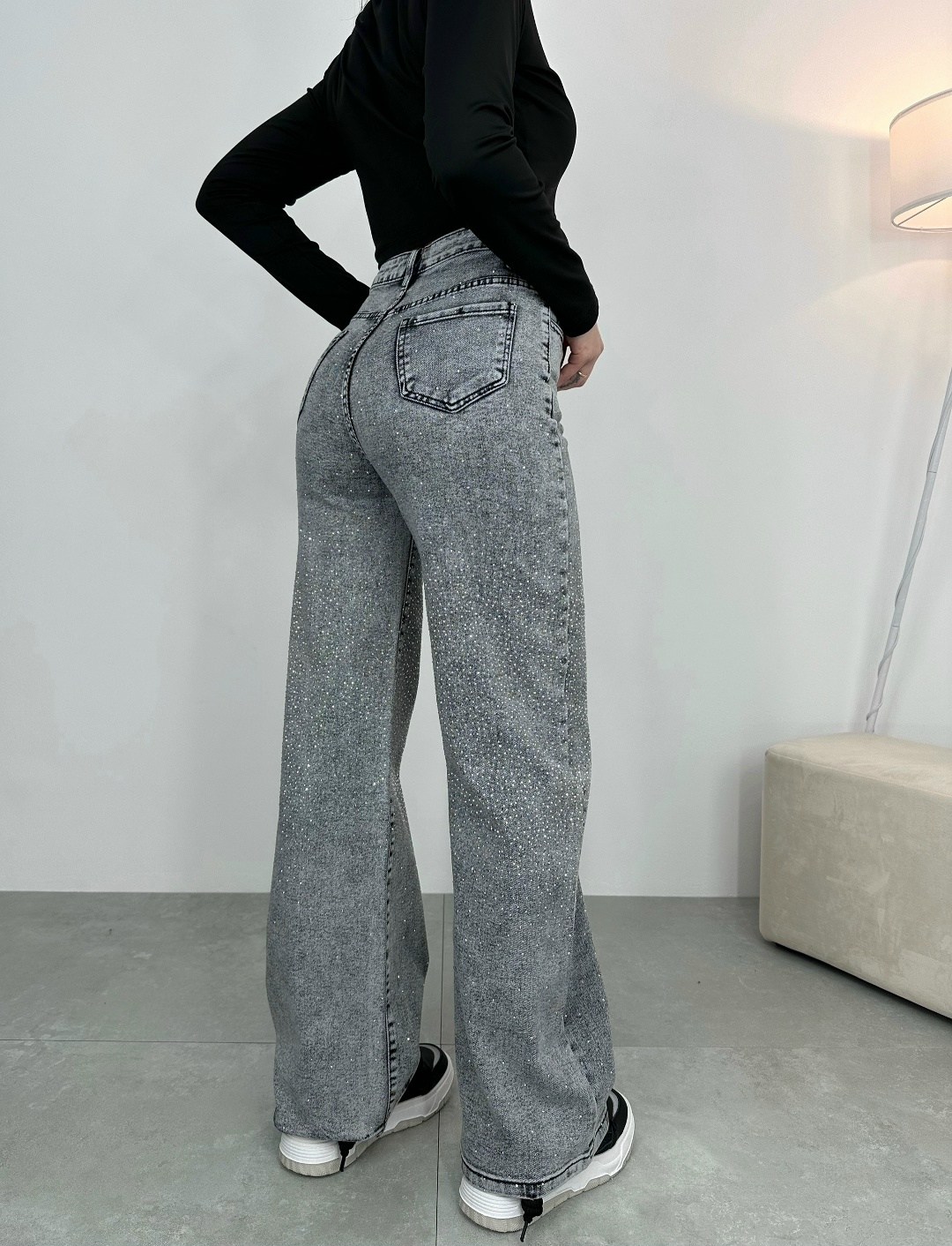 женские джинсы,серые джинсы женские палаццо,джинсы прямые,широкие джинсы,джинсы палаццо