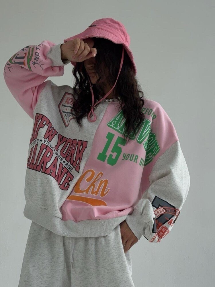 оверсайз толстовка,оверсайз свитшот,свитшот женская,женские костюмы оверсайз,стиль оверсайз