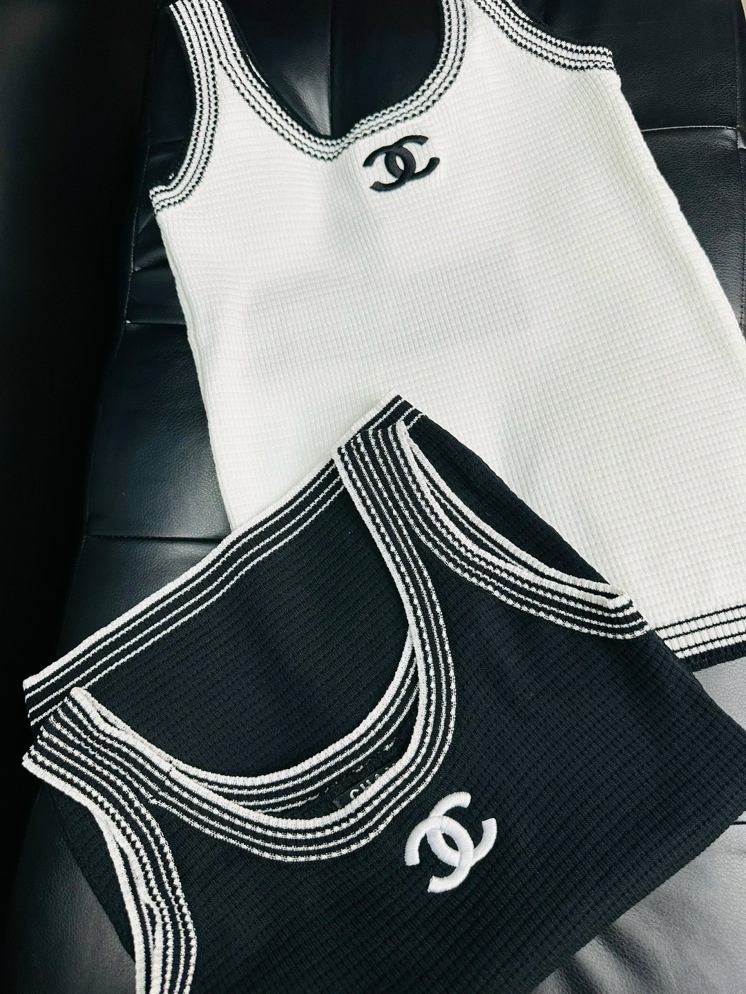 брендовые вещи,майка вязаная,шанель одежда,майка шанель,мода шанель