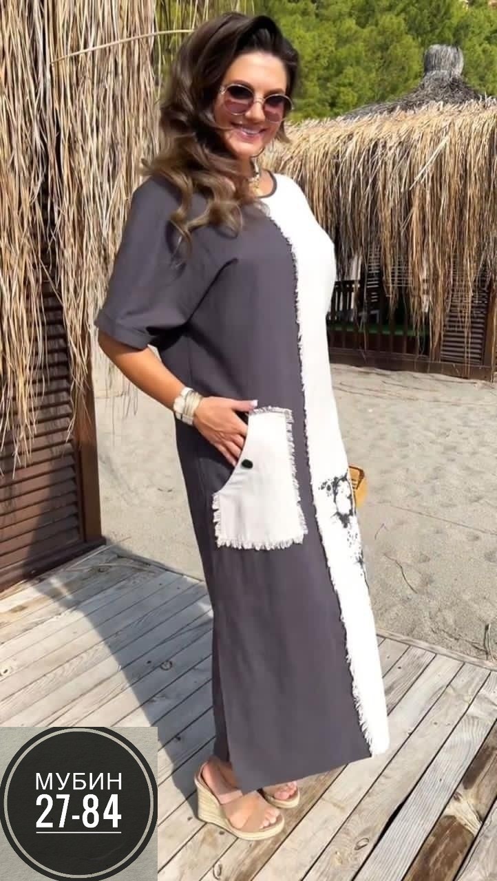 льняные платья,платье женской,платье стильное,платье летнее,комбинированное платье