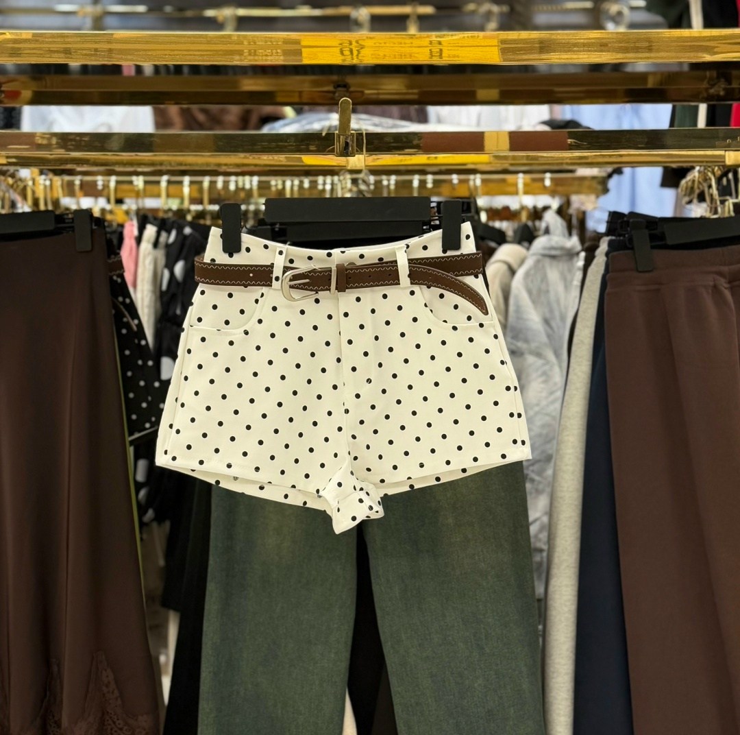 женские шорты,шорты горошек женские длинные,повседневные шорты,женские шорты летние,шорты в горошек