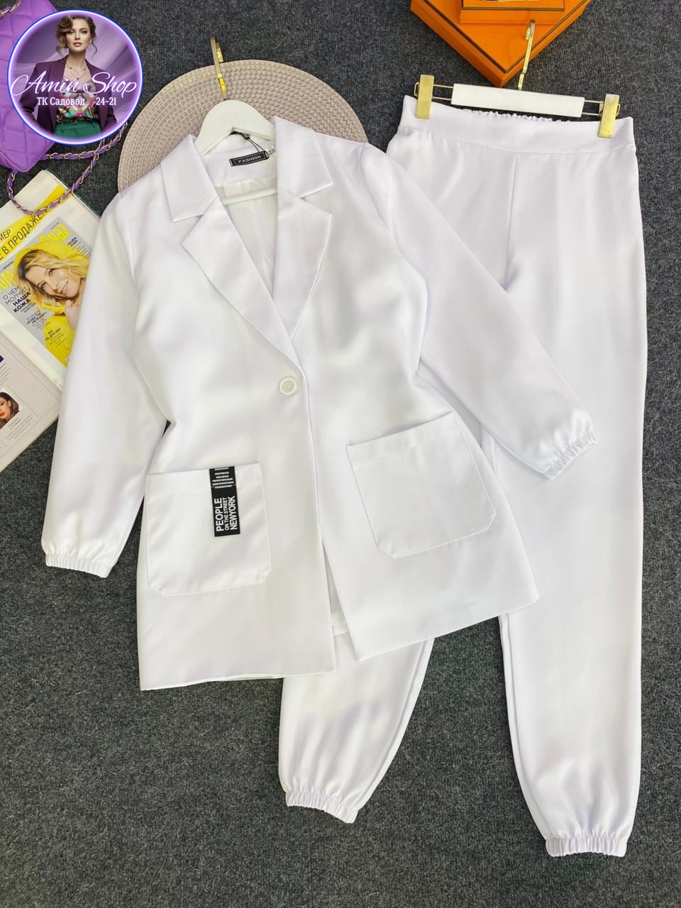 брючный костюм,костюм двойка женский брючный,женский костюм двойка,костюм женские повседневные,костюм женский белый